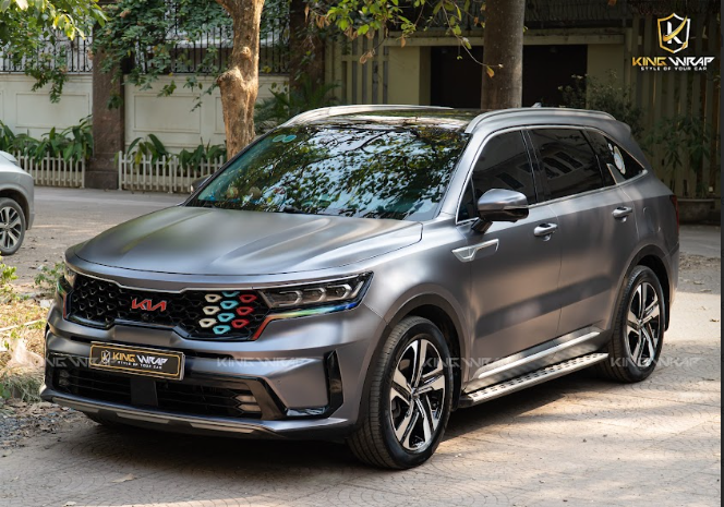 Dán đổi màu xám kim loại cho KIA Sorento