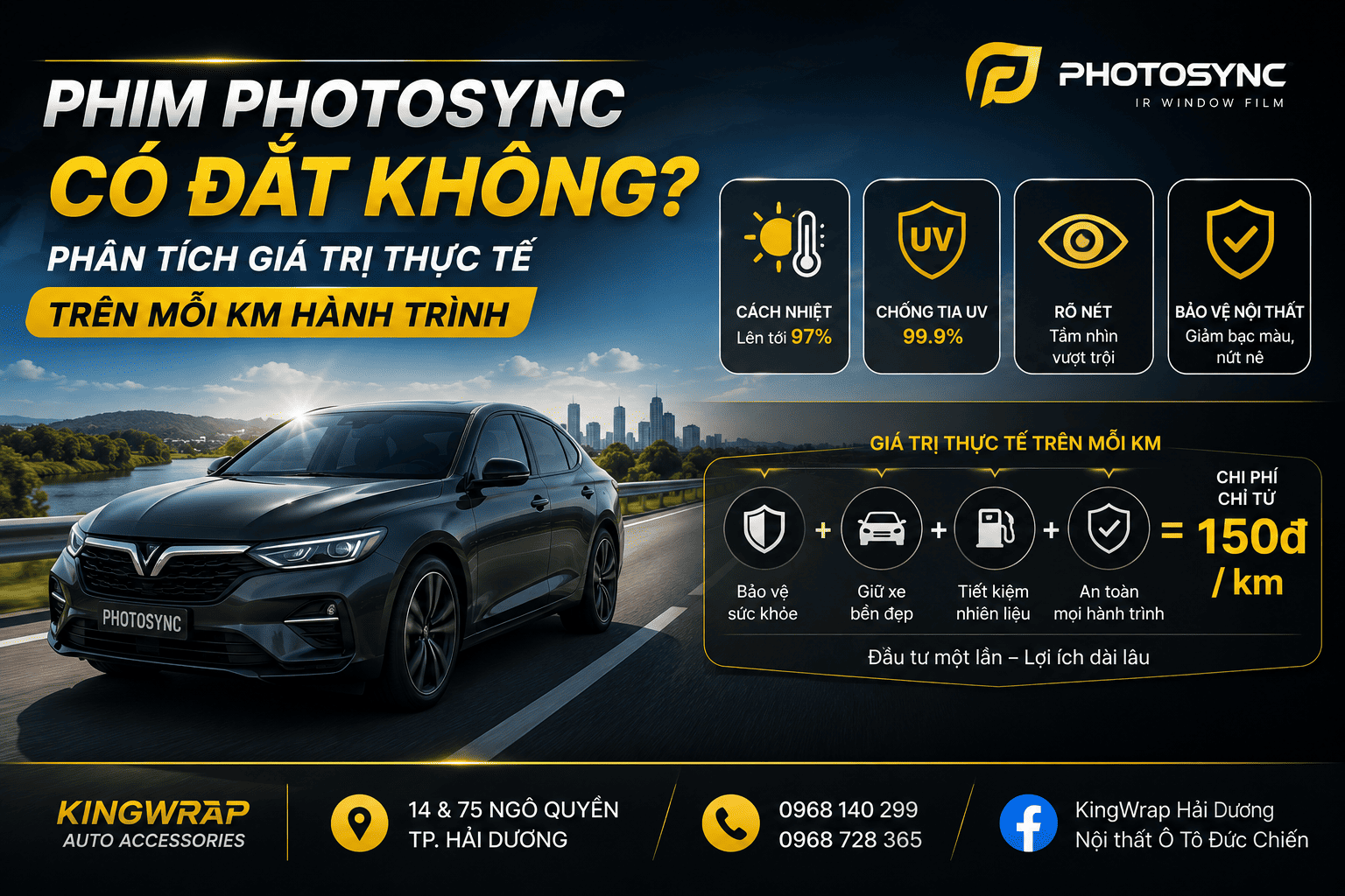 PHIM PHOTOSYNC CÓ ĐẮT KHÔNG? PHÂN TÍCH GIÁ TRỊ THỰC TẾ TRÊN MỖI KM HÀNH TRÌNH
